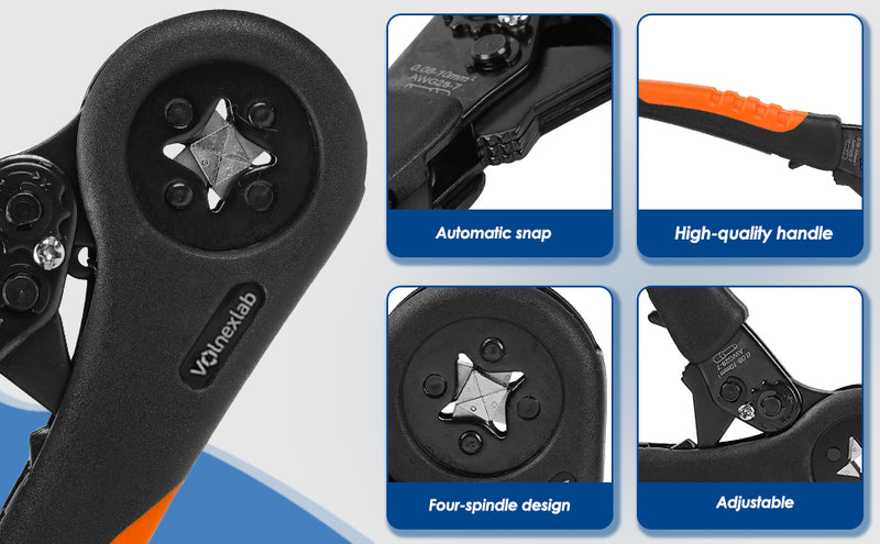 Ferrule Crimping Tool Kit with 1200pcs Connectors