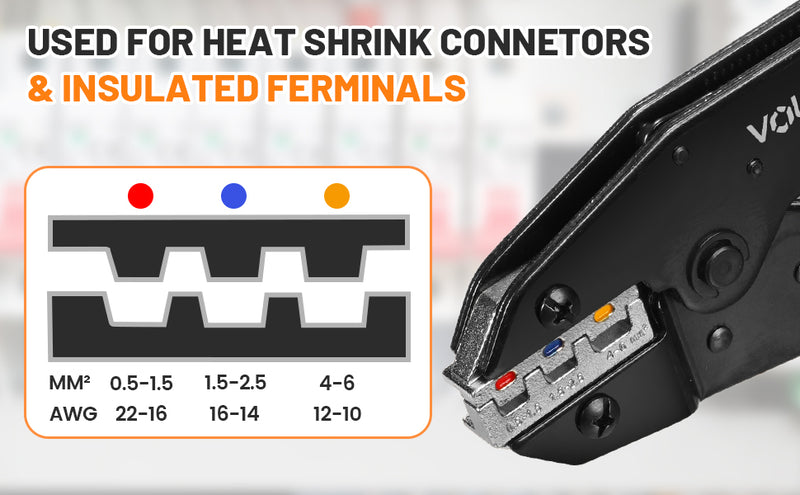 Crimper Tool for Heat Shrink Connectors